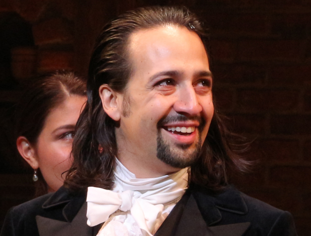 Lin-Manuel Miranda as Alexander Hamilton in Hamilton.