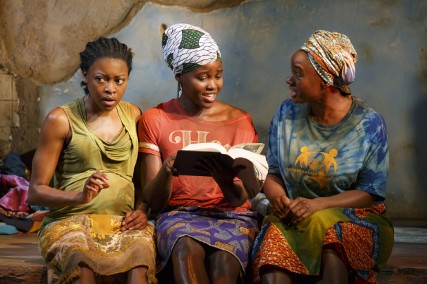 Pascale Armand, Lupita Nyong&#39;o, and Saycon Sengbloh in a scene from Eclipsed.