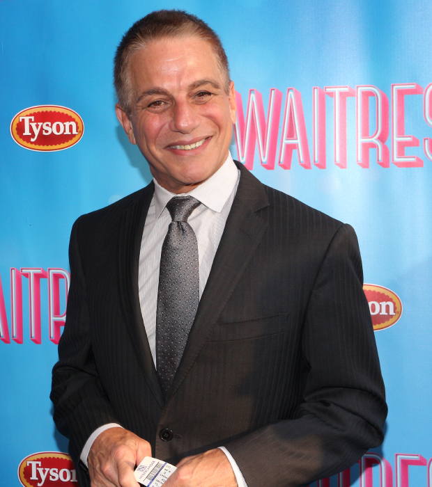 Tony Danza is thrilled to be on hand for the opening of Waitress.