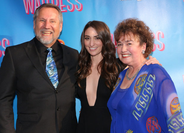 Ron and Bonnie Halvorsen proudly join their daughter, Sara Bareilles, on the red carpet.