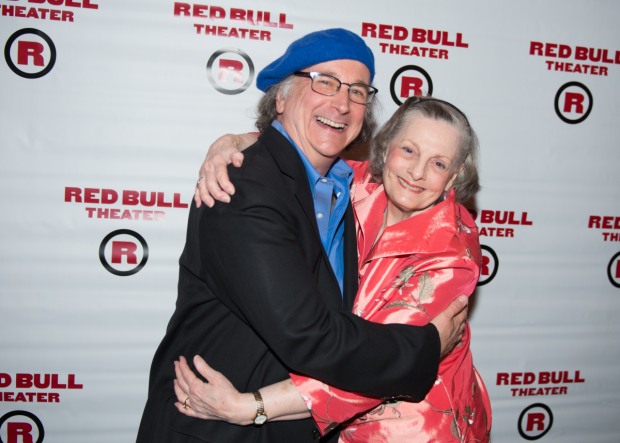 Mark Linn-Baker and Dana Ivey are thrilled to celebrate their opening night.
