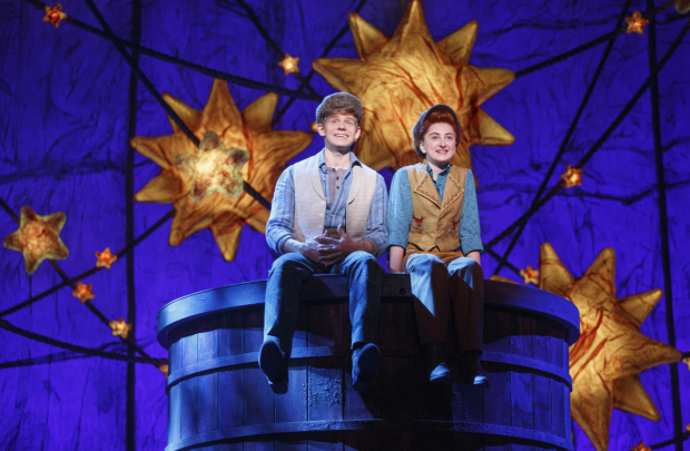 Andrew Keenan-Bolger as Jesse Tuck and Sarah Charles Lewis as Winnie Foster in Tuck Everlasting.