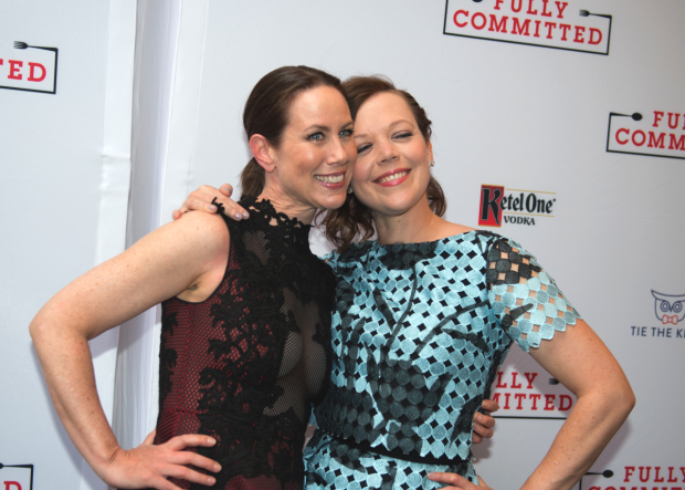 Miriam Shor and Emily Bergl pal around on the red carpet.
