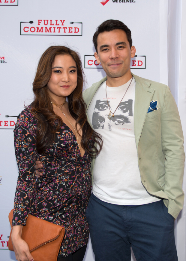 Ashley Park and Conrad Ricamora of The King and I go on a friend date to Fully Committed.