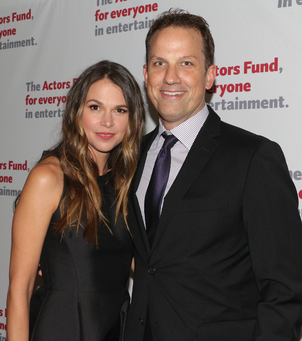 Sutton Foster is joined on the red carpet by her husband, Ted Griffin.