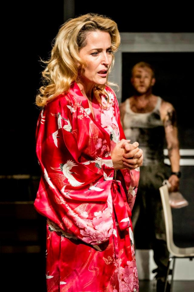 Gillian Anderson as Blanche DuBois in the Young Vic Theatre production of Tennessee Williams&#39; A Streetcar Named Desire.
