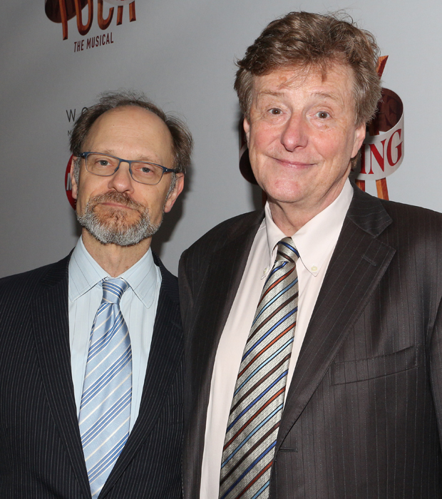 David Hyde Pierce and Brian Hargrove are ready to spend a night at the theater.