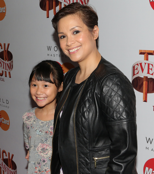 Lea Salonga brings her daughter, Nicole, to see the show.