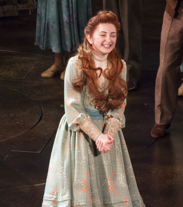 Sarah Charles Lewis officially makes her Broadway debut as Winnie Foster.