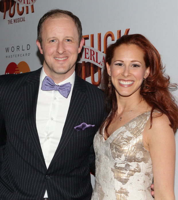 Broadway gypsies Justin Patterson and Heather Parcells proudly appear together in Tuck Everlasting.