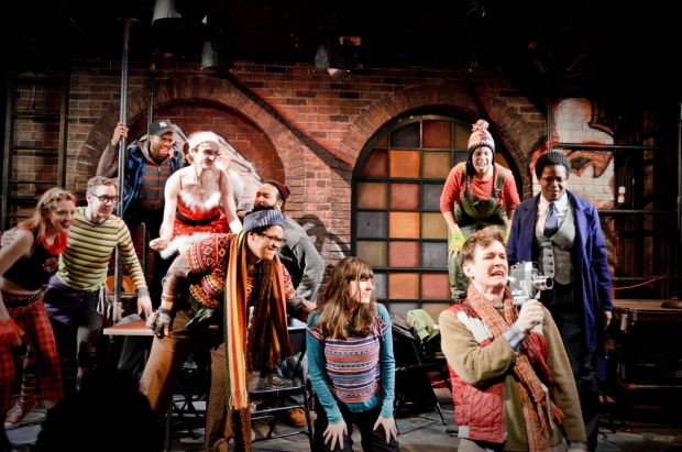 The Jeff Award-nominated cast of Rent at Theo Ubique Cabaret Theatre.