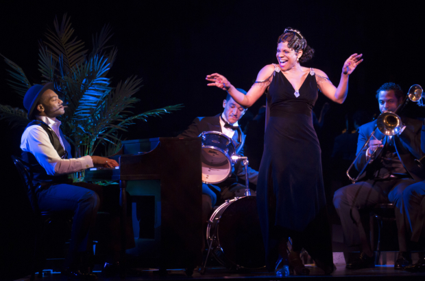 Brandon Victor Dixon (at piano) and Audra McDonald steal the show.