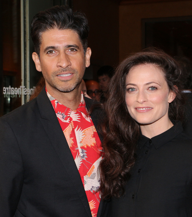 Raza Jaffrey and Lara Pulver share a night on Broadway.