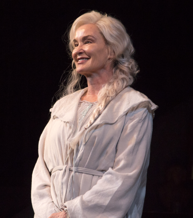 Jessica Lange takes her opening-night bow as Mary Tyrone in Long Day&#39;s Journey Into Night.
