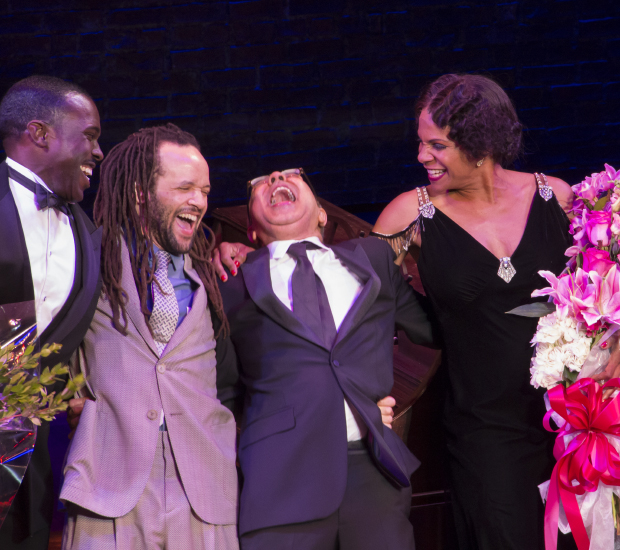 Joshua Henry, Savion Glover, George C. Wolfe, and Audra McDonald can&#39;t contain their enthusiasm.