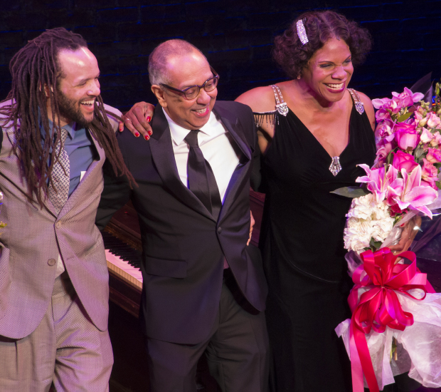 Savion Glover, George C. Wolfe, and Audra McDonald celebrate their Broadway returns.