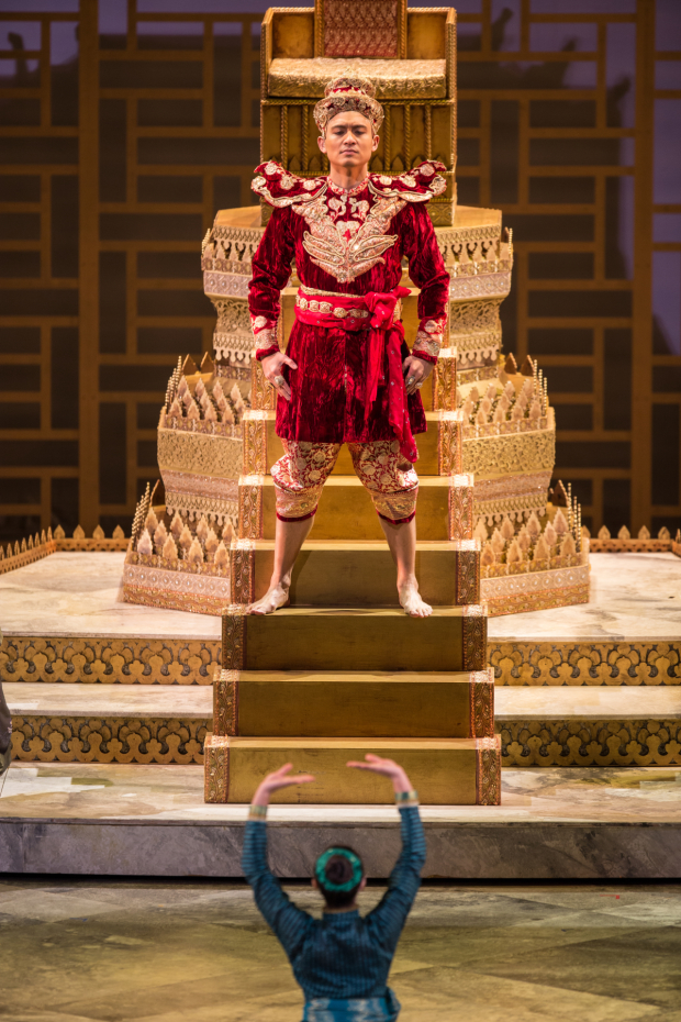 Paolo Montalban takes on the role of the King of Siam.
