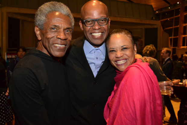 André De Shields, Michael Anthony Williams, and Caroline Clay celebrate opening night.