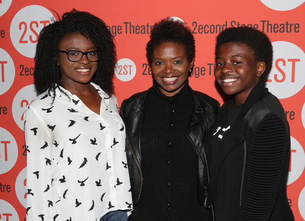 LaChanze takes a photo with her daughters, Celia and Zaya.