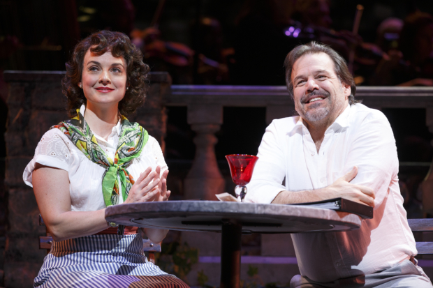 Melissa Errico and Richard Troxell star in Do I Hear a Waltz?, directed by Evan Cabnet, for Encores! at New York City Center.