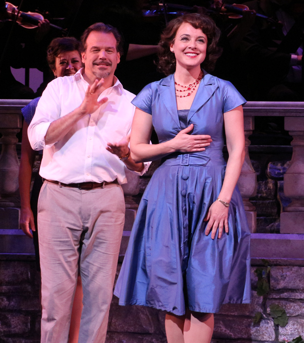 Melissa Errico takes her bow after the New York City Center Encores! production of Do I Hear a Waltz?