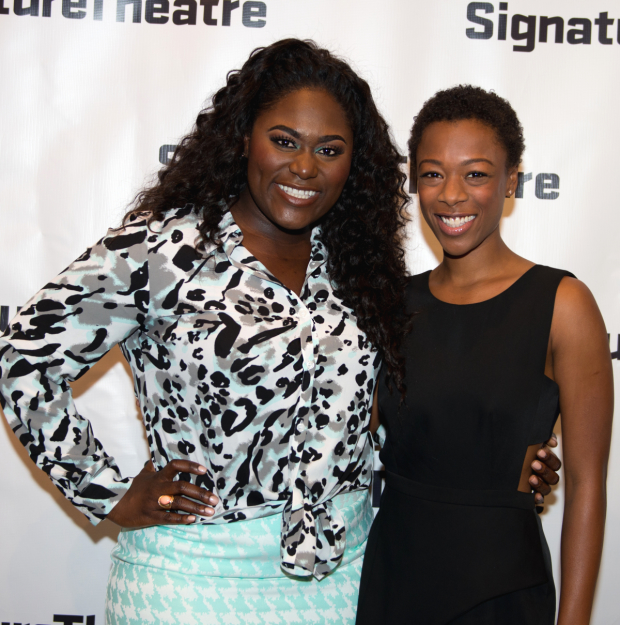 Orange Is the New Black favorites Danielle Brooks and Samira Wiley reunite at the opening of Daphne&#39;s Dive at Signature Theatre.