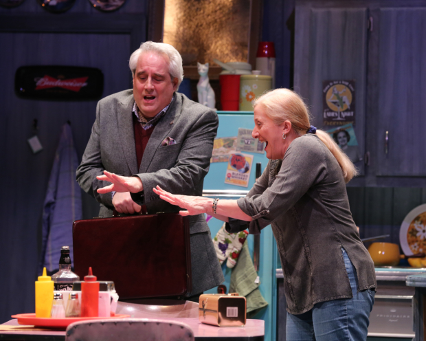 Michael Russotto and Donna Migliaccio in Bakersfield Mist, directed by John Vreeke, at the Olney Theatre Center.