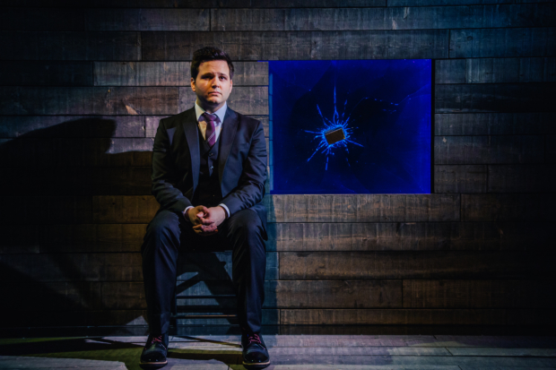 Derek DalGaudio in In &amp; Of Itself, directed by Frank Oz, at the Geffen Playhouse.