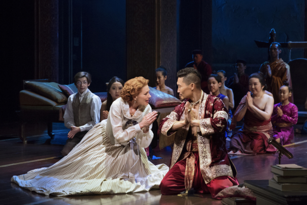 Marin Mazzie and Daniel Dae Kim star in Rodgers and Hammerstein&#39;s The King and I, directed by Bartlett Sher, at Lincoln Center Theater&#39;s Vivian Beaumont Theater.