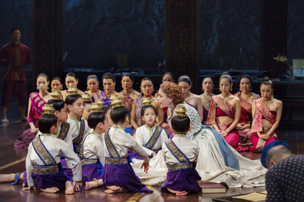 Marin Mazzie (center) plays Anna in The King and I.