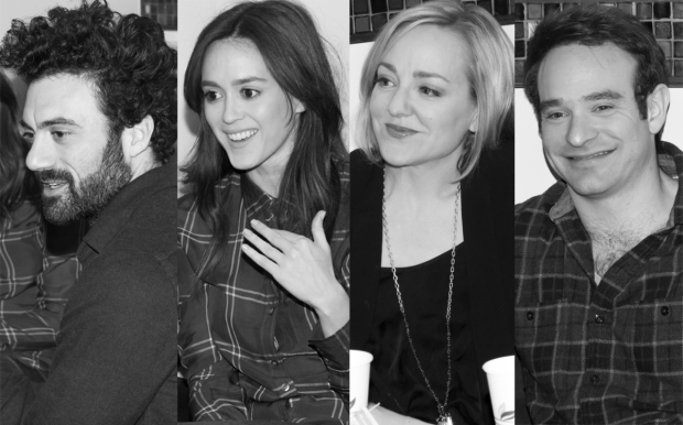 The cast of Incognito: Morgan Spector, Heather Lind, Geneva Carr, and Charlie Cox.