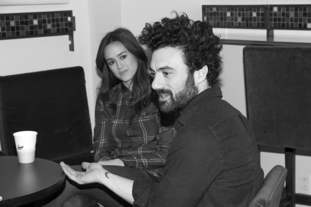 Heather Lind and Morgan Spector from the cast of Incognito. 