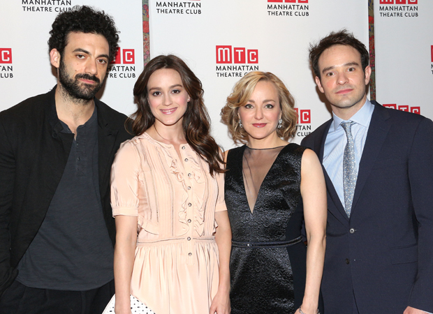 Morgan Spector, Heather Lind, Geneva Carr, and Charlie Cox star in Incognito at New York City Center.