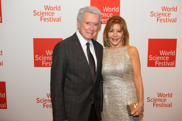 Regis and Joy Philbin arrive to honor Alan Alda at the World Science Festival gala.