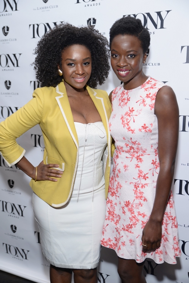 Tony nominees Saycon Sengbloh and Danai Gurira (actress and playwright of &#39;&#39;Eclipsed, respectively), joined the celebration of this year&#39;s creative arts nominees. 
