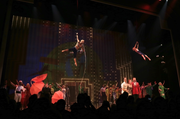 The stars of Cirque du Soleil&#39;s Paramour take their opening-night bow.