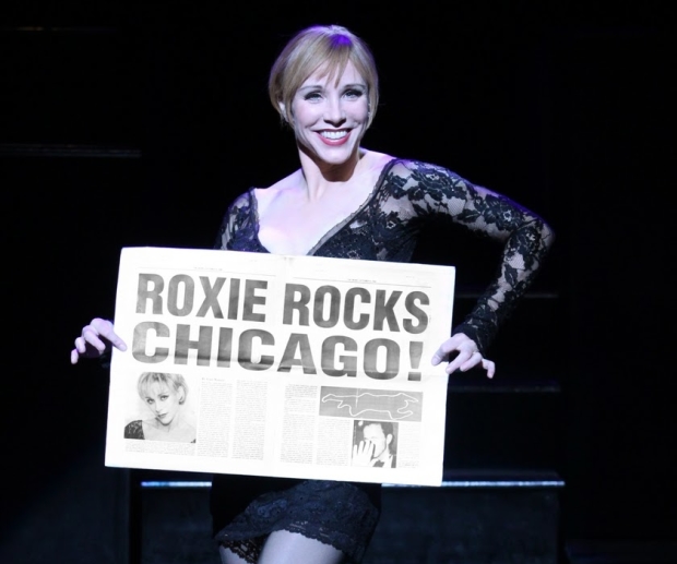 Charlotte d&#39;Amboise as Roxie Hart in Broadway&#39;s Chicago.
