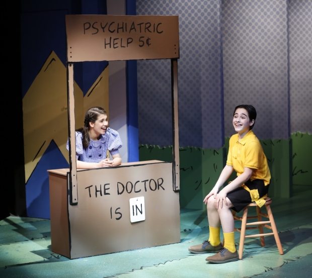 Mavis Simpson-Ernst as Lucy and Joshua Colley as Charlie Brown in the York Theatre Company&#39;s production of You&#39;re a Good Man, Charlie Brown.
