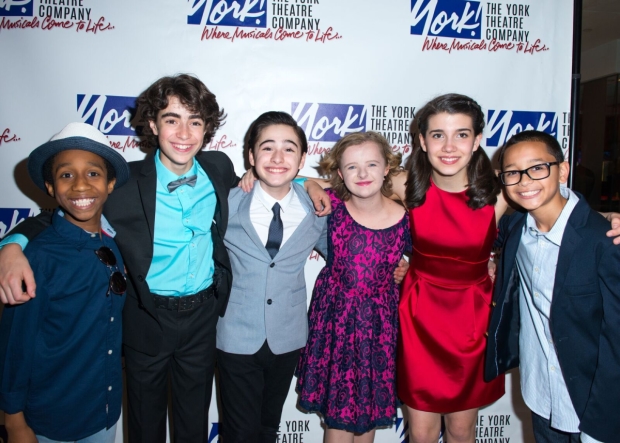 Jeremy T. Villas, Aidan Gemme, Joshua Colley, Milly Shapiro, Mavis Simpson-Ernst, and Gregory Diaz star in the York Theatre Company&#39;s production of You&#39;re a Good Man, Charlie Brown.