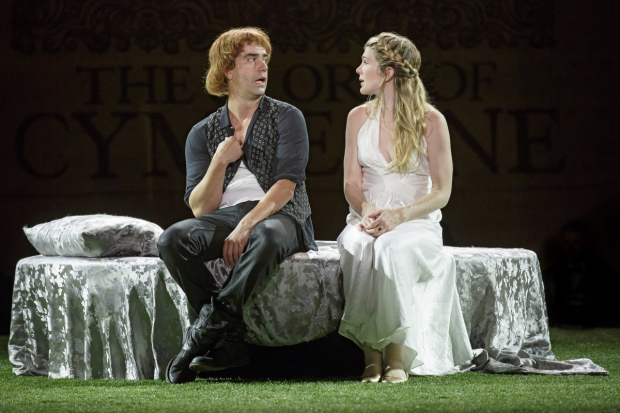 Hamish Linklater and Lily Rabe starred in the 2015 production of Shakespeare&#39;s Cymbeline, directed by Daniel Sullivan, at the Delacorte Theater for the Public Theater&#39;s Shakespeare in the Park.