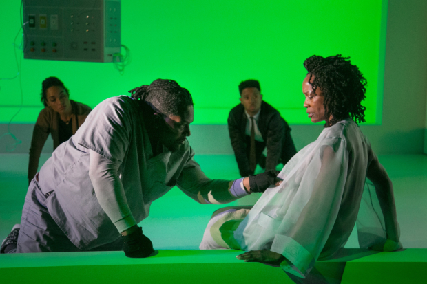 Rachel Nicks, Lance Coadie Williams, Chris Myers, and Charlayne Woodard star in Branden Jacobs-Jenkins&#39; War, directed by Lileana Blain-Cruz, at the Claire Tow Theater.