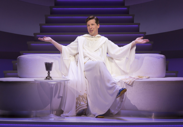 Sean Hayes stars in David Javerbaum&#39;s An Act of God, directed by Joe Mantello, at Broadway&#39;s Booth Theatre.
