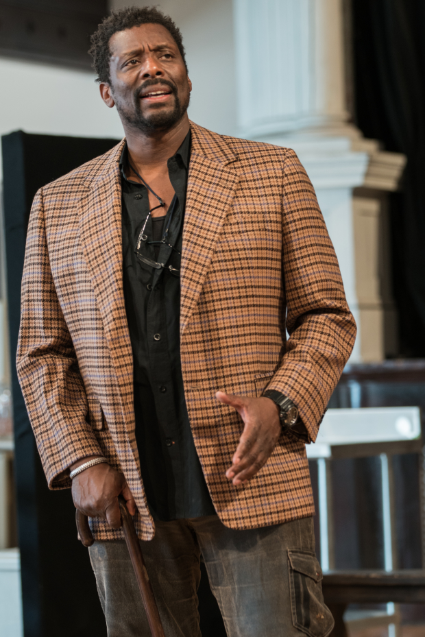 Eamonn Walker in rehearsal for Steppenwolf Theatre Company's production of Between Riverside and Crazy.