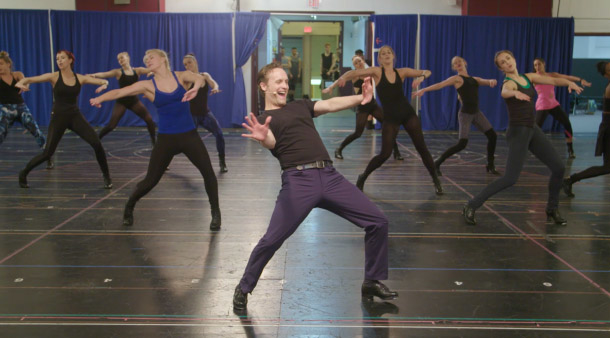 Danny Gardner in rehearsal for the New York Spectacular at Radio City Music Hall.