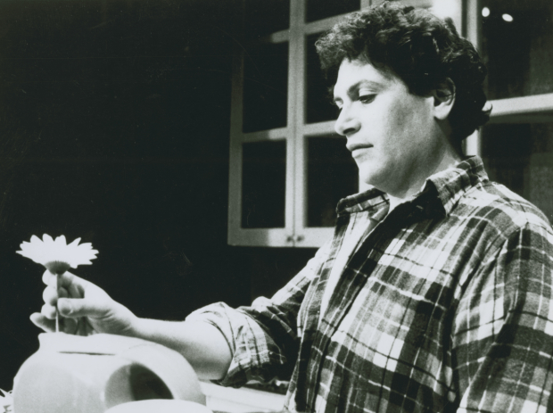 Harvey Fierstein in a production of his play Safe Sex, (staged	at La MaMa in 1987).