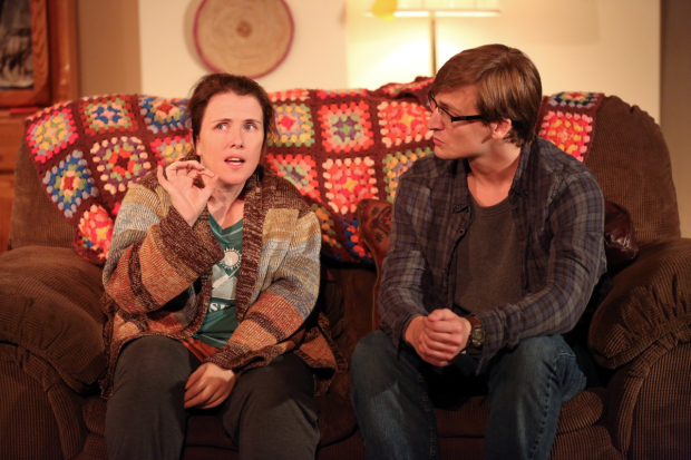 Mary Theresa Archbold and John McGinty costar in Samuel D. Hunter&#39;s new play The Healing.