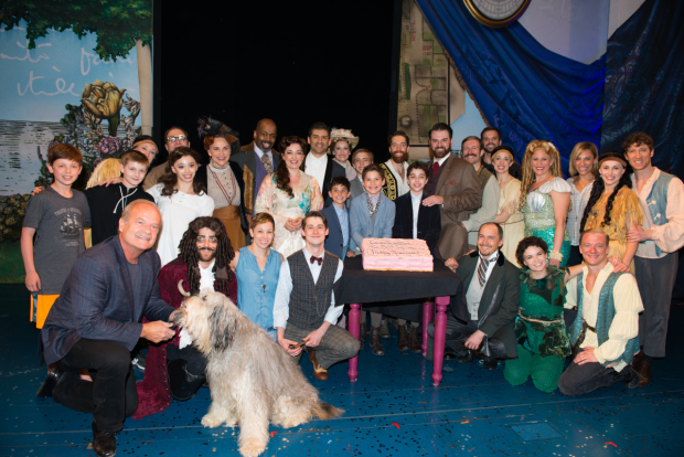 Kelsey Grammer joins the company for a celebratory photo.