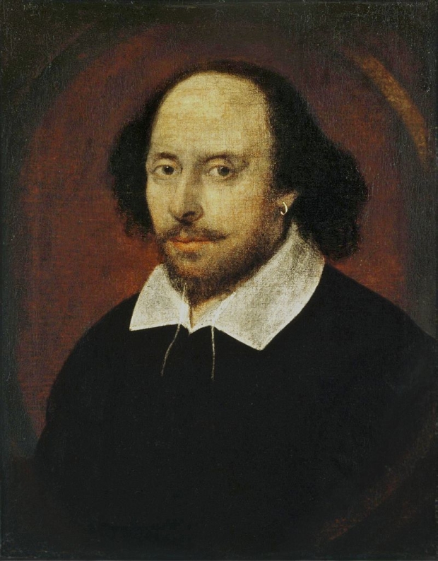 One of the few known portraits of William Shakespeare.