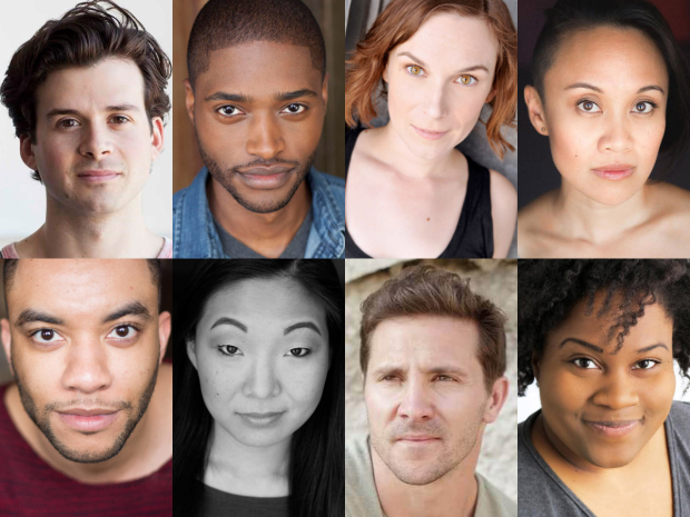 The cast of You On the Moors Now, presented by The Hypocrites at Chicago&#39;s Den Theatre. 