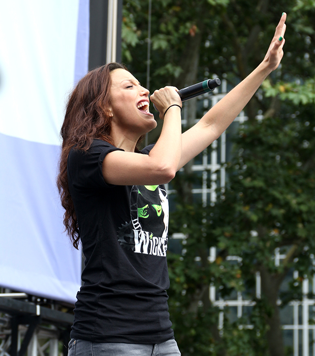 Caroline Bowman sings &quot;The Wizard and I&quot; from Wicked at Broadway in Bryant Park.